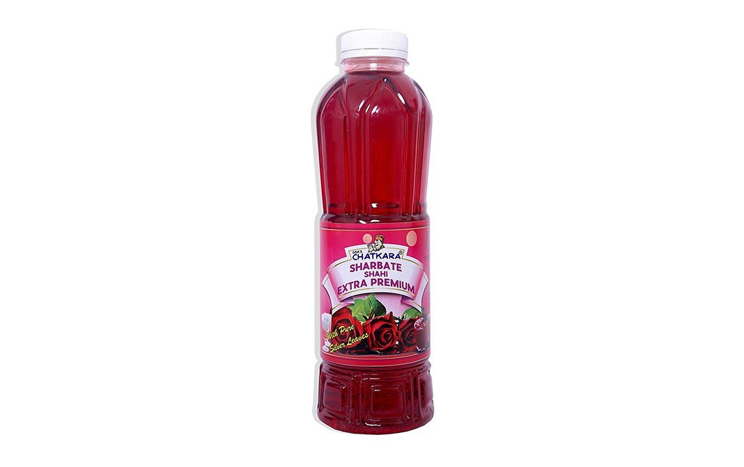 GSA'S Chatkara Sharbate Shahi Extra Premium (With Pure Silver Leaves)   Bottle  750 millilitre